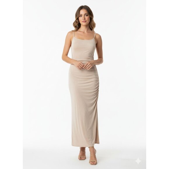 Women's Livi by Olivia Rae side Ruched Maxi Dress, size small - Picture 1 of 13